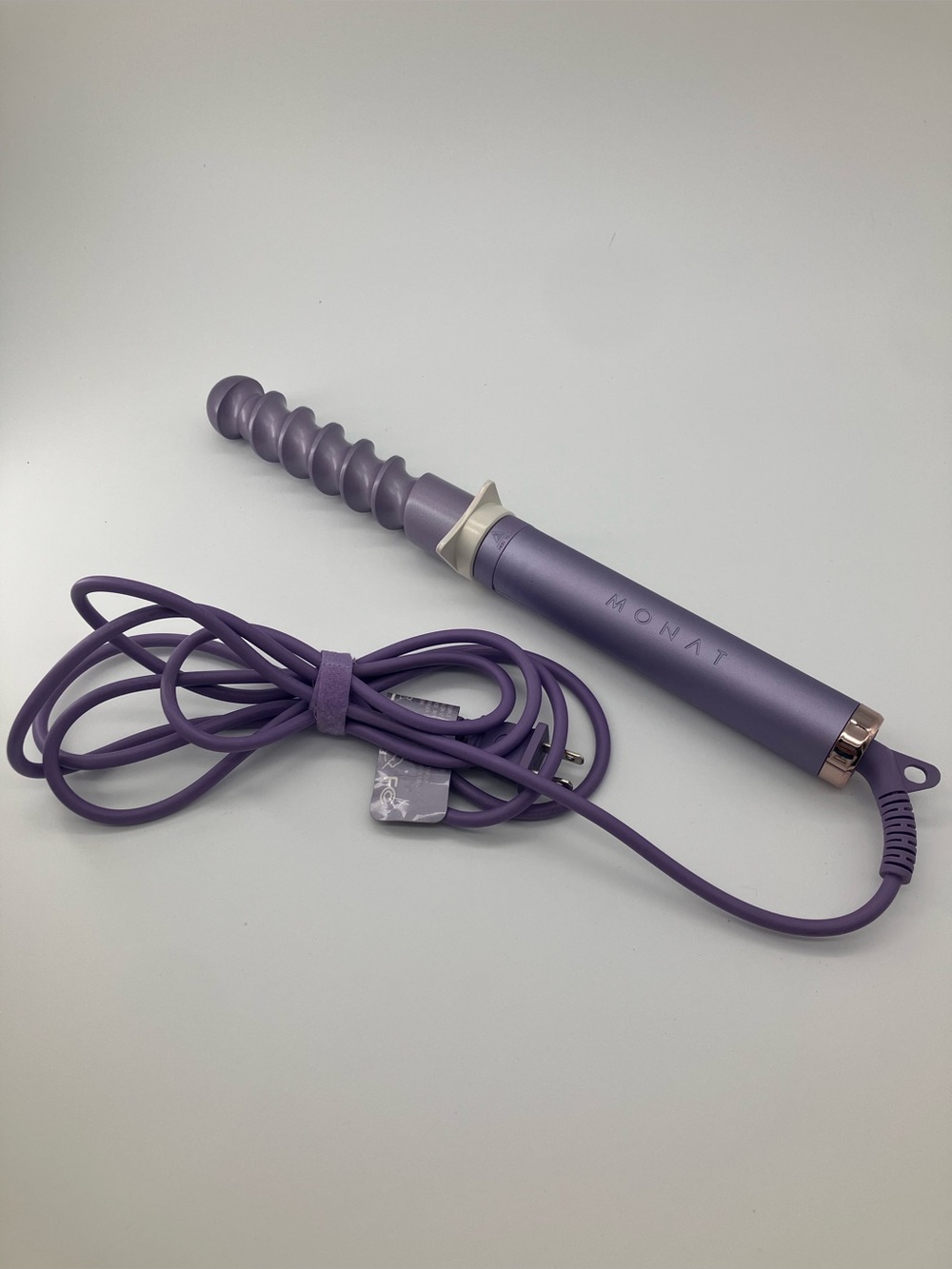 Monat Body Style Power Base & Spiral Curling Wand Attachment Hair Tool Lavender